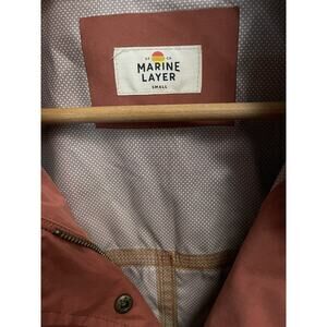 Marine Layer Women’s Raincoat, Peach Color Size Small
